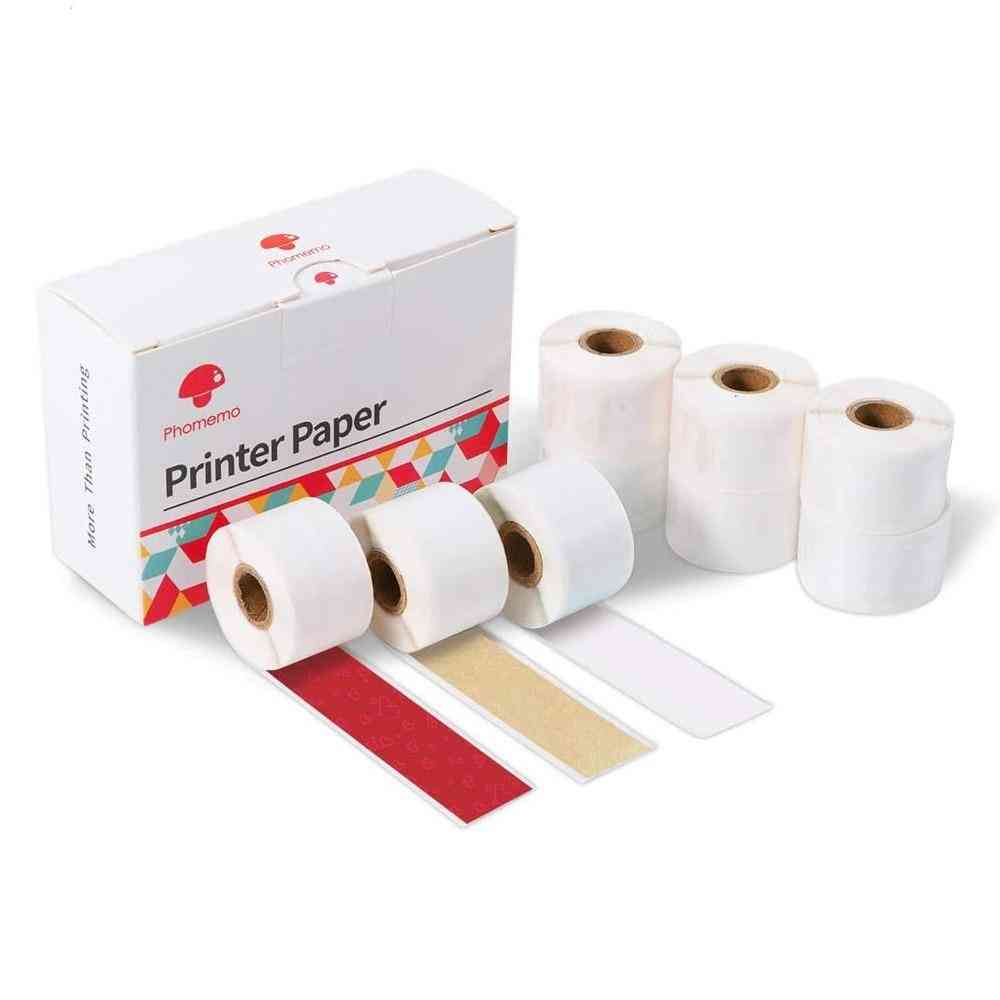 Rouleaux de papier autocollant phonème pour imprimante m02s m02 pro