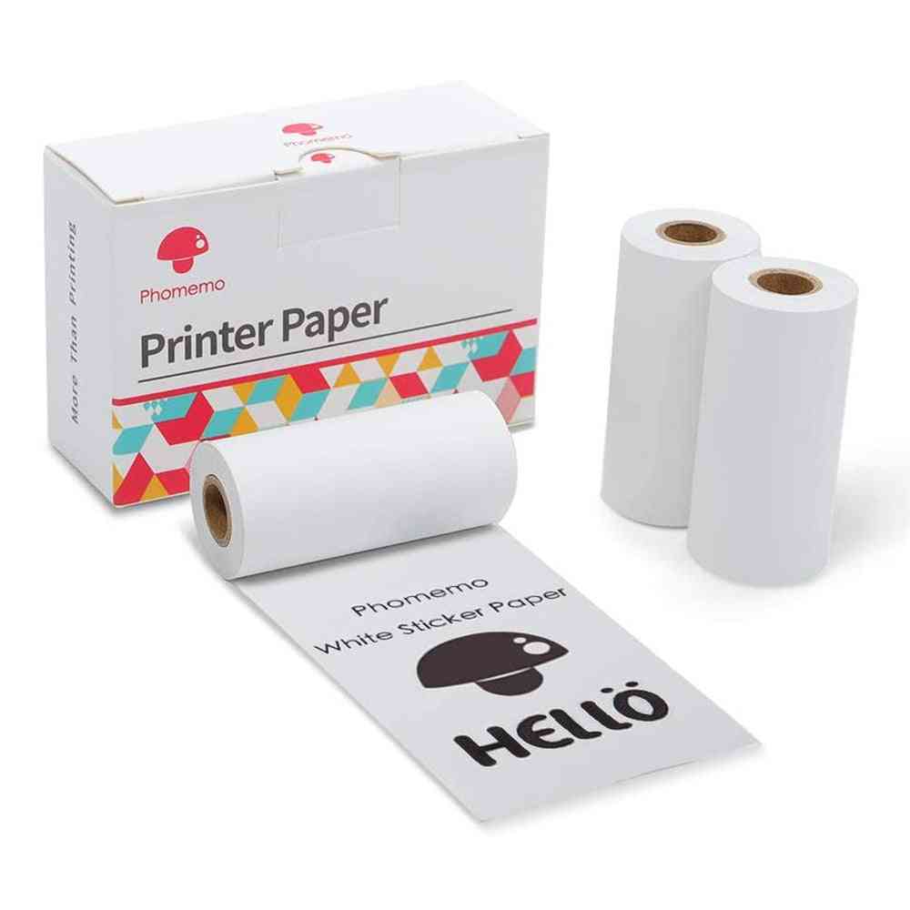 Roll Sticker Thermal Paper Printable Self Adhesive Photo Label