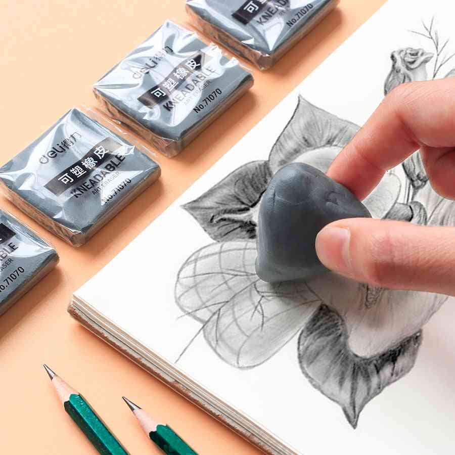 Plasticity Soft Rubber Eraser, Student Drawing Sketch