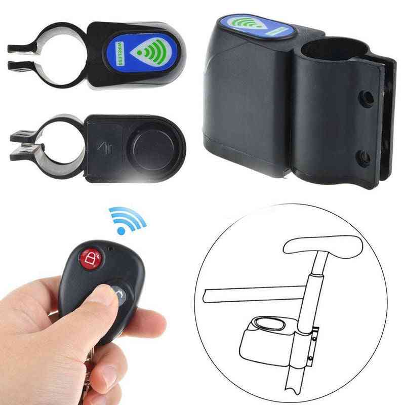 Bicycle Lock, Remote Control Vibration Alarm Detector Sensor