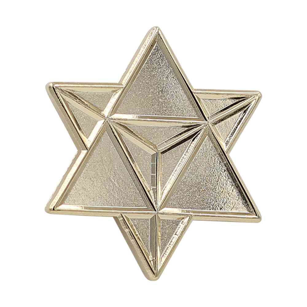 étoile merkaba– épingle en émail