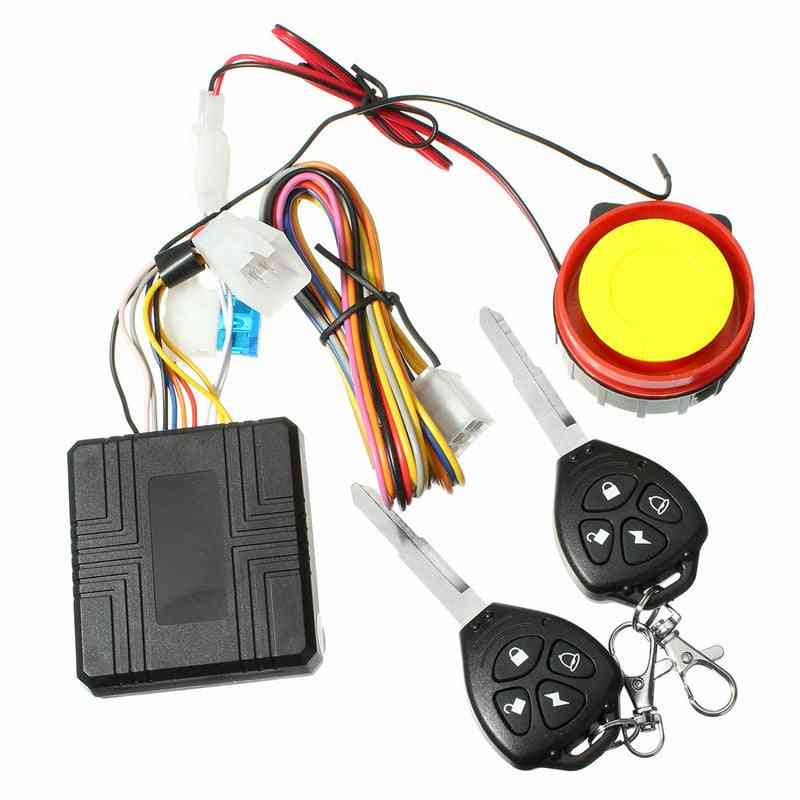 Motorcycle Theft Protection Remote Activation Alarm With Remote Control Key