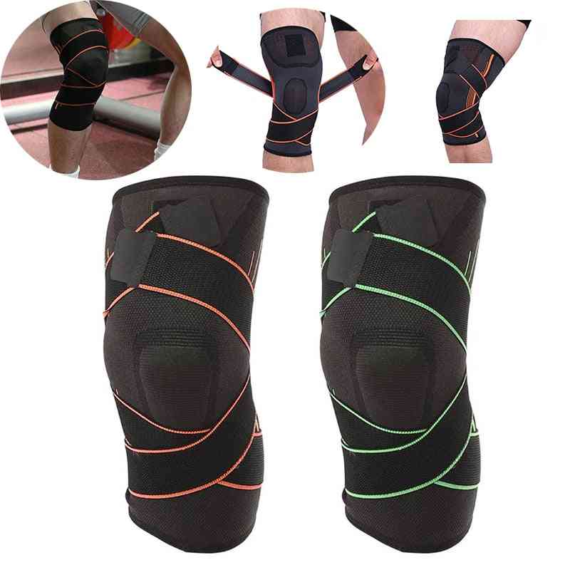 Outdoor Sports- Safety Elastic Brace, Sleeve Protection, Knee Pads
