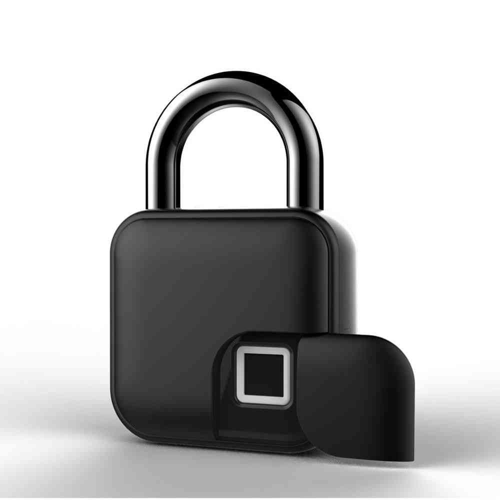 USB genopladelig-tyverisikring, smart nøglefri, fingeraftrykslås