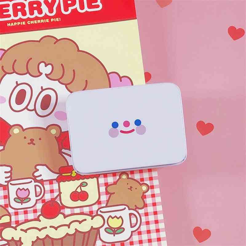 Simple Smiley Face Storage Girl Hand Account Tape Sticker Stationery Box