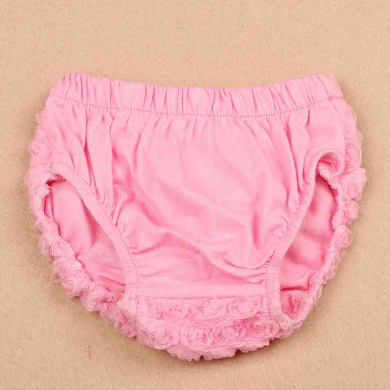 Newborn Bow Ruffle Cotton, Baby Girl Bloomers Diaper Cover Panties