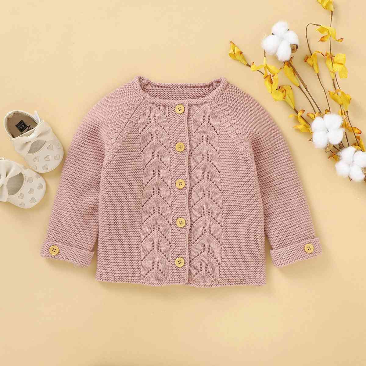 Newborn Baby Girl Clothes Sweater, Autumn-winter Outcoat