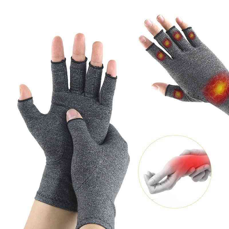 1-pair Premium Arthritics, Joint Pain Relief, Open Fingers Gloves