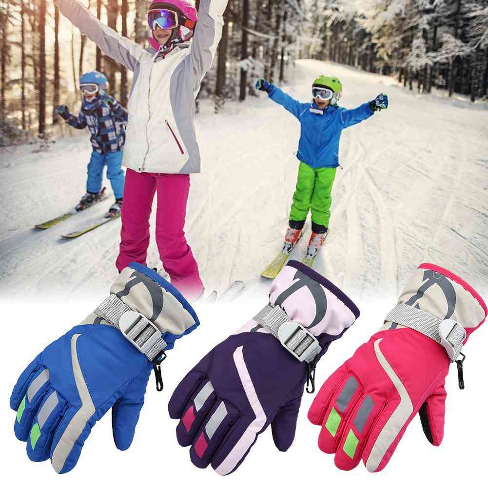 Dětské sněžné skútry zimní teplé lyžařské rukavice