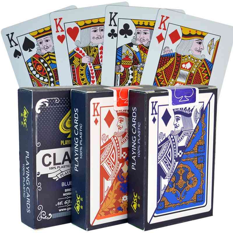 New Pattern Plastic Waterproof Adult Playing  Game Poker Cards