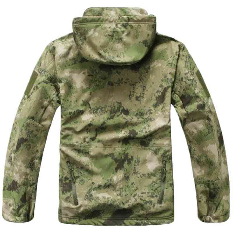 Camouflage Hunting Clothes Ghillie Suit, Fleece Jacket + Pants