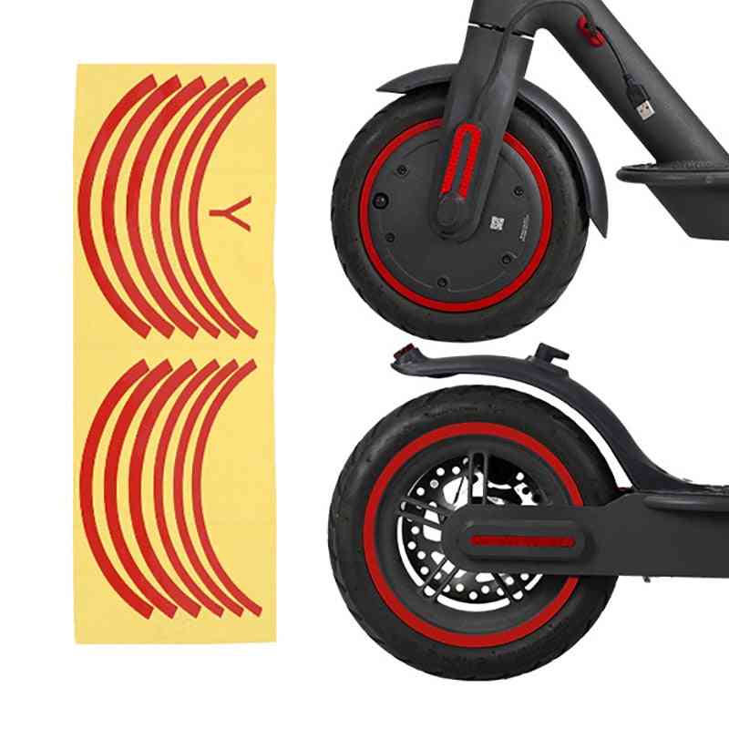 Scooter Wheel Hub Protective Reflective Sticker