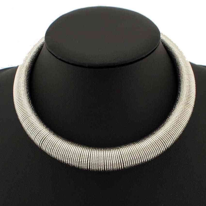 Chunky Metal Torques, Collar Chokers Necklaces