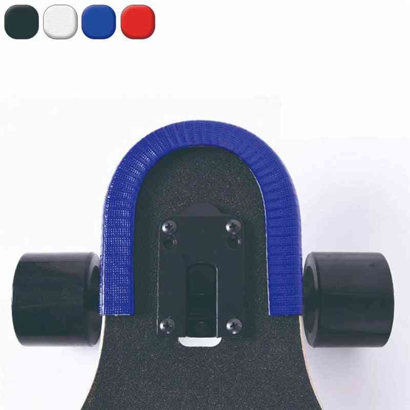 Skateboard deck guards protector, u-kanal gummi og stål, støtfanger stripe