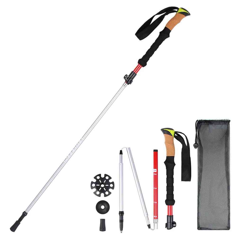 Collapsible Walking /trekking Pole Protection Lightweight Hiking Stick