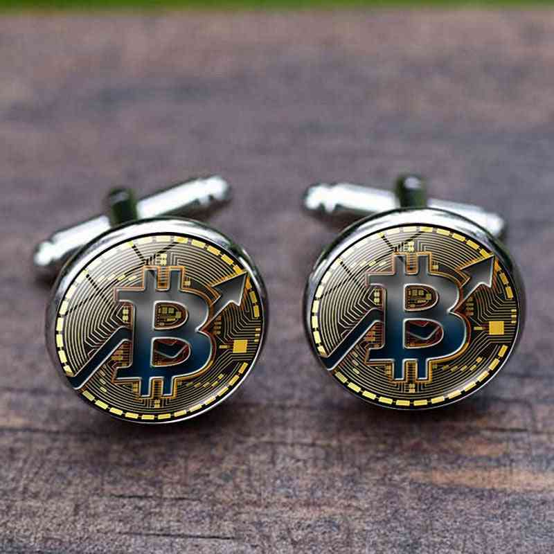 Zapestni gumbi za francoske srajce moški kovinski banket okrogel gumb za kovance