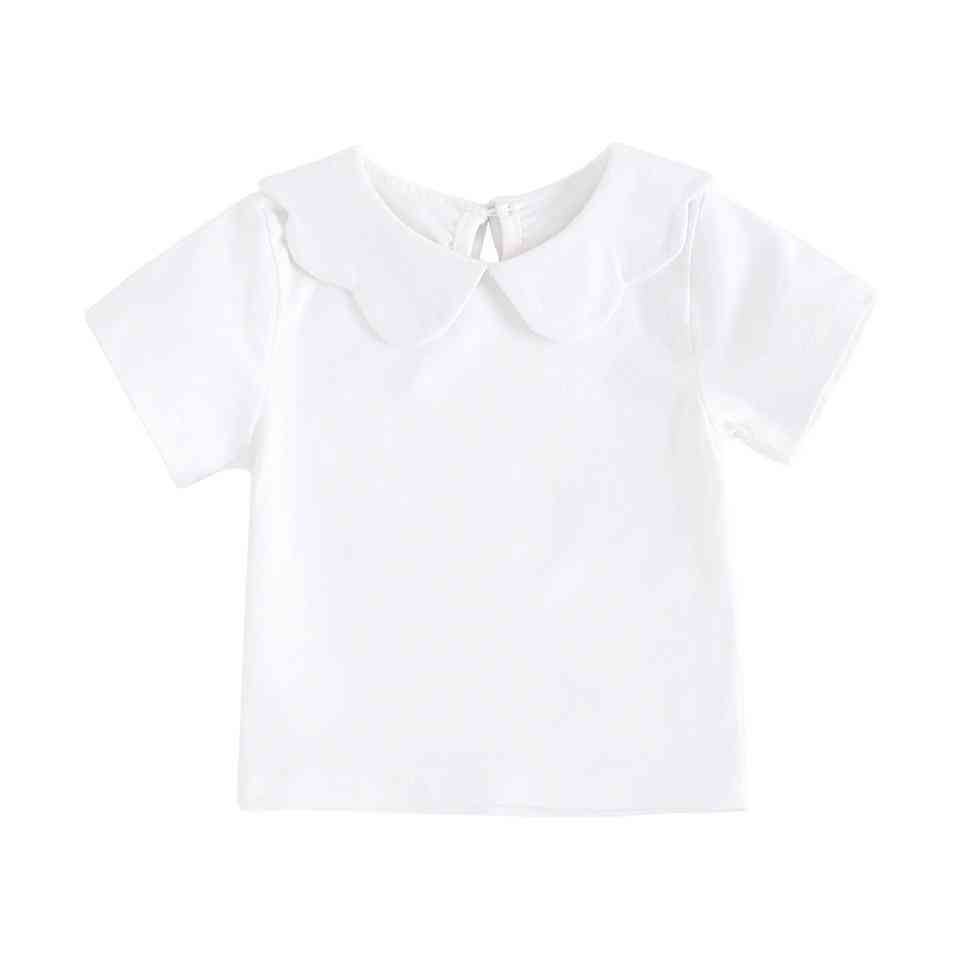 Bomulls-baby-t-shirts, sommarprinsesskläder