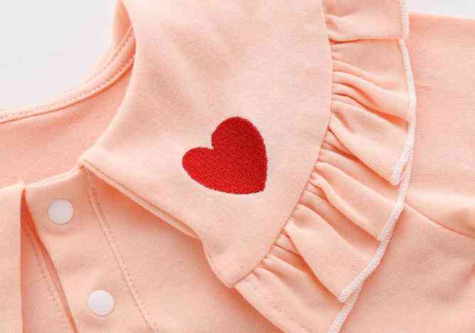 T-shirt amore in cotone a maniche lunghe per bambini
