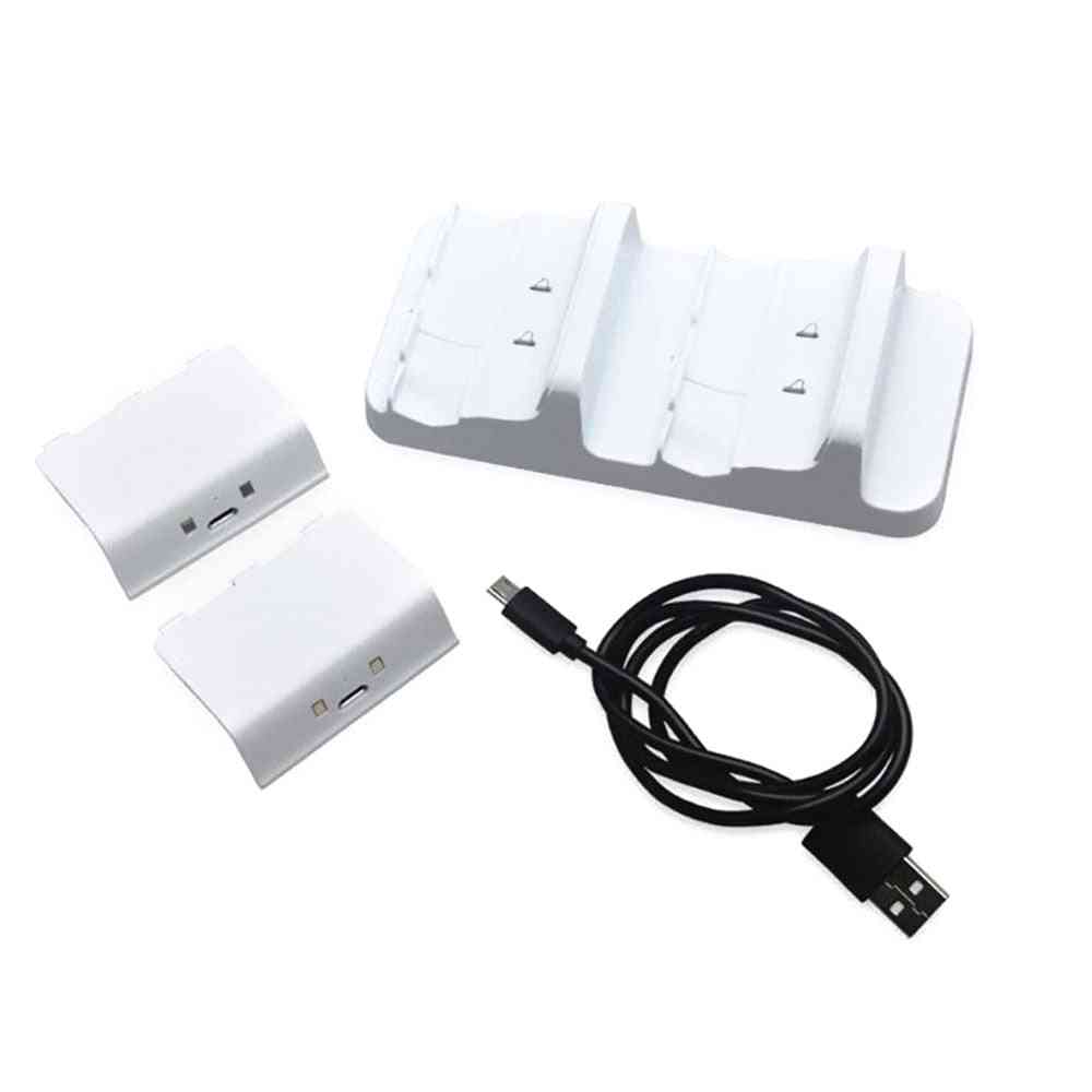 Rechargeable Batteries With Dual Charging Dock Controller Charger