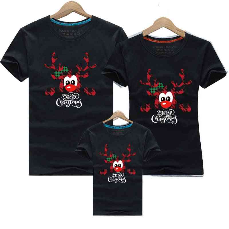 Family Christmas- Dad Mom, Kids T-shirts Set-b