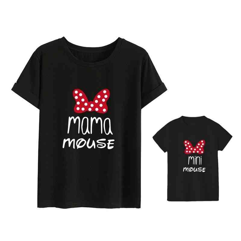 Cotton Kawaii, Bow Tops T-shirt For Mommy, Baby