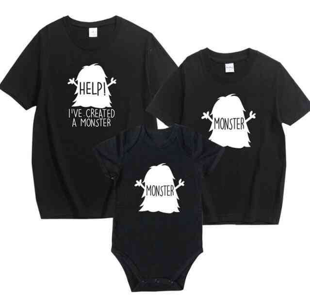 Family Matching Father, Mother & Baby T-shirt Set-1