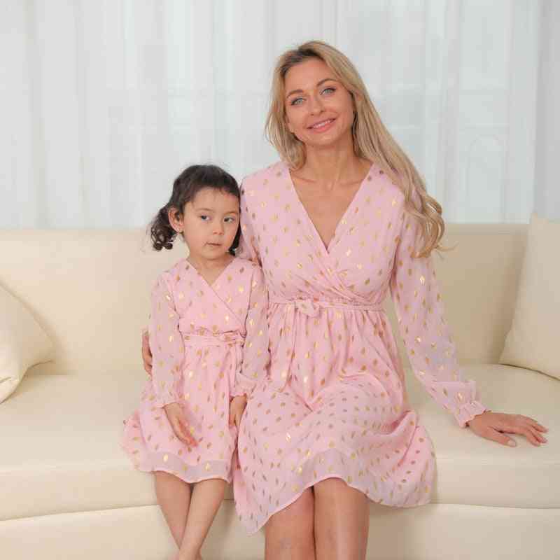 Spring Mother & Daughter Matching Dresses Family Set