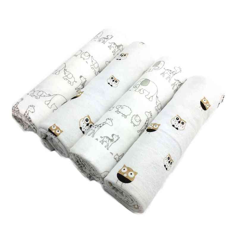 Cotton Supersoft Flannel Baby Blanket, Swaddle Bedsheet Newborn