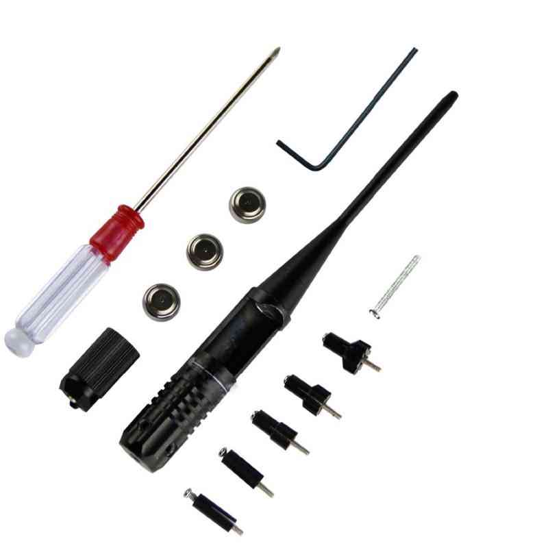 1 Set- Adjustable Adapters Rifles, Red Laser Bore, Sighter Collimator Kit