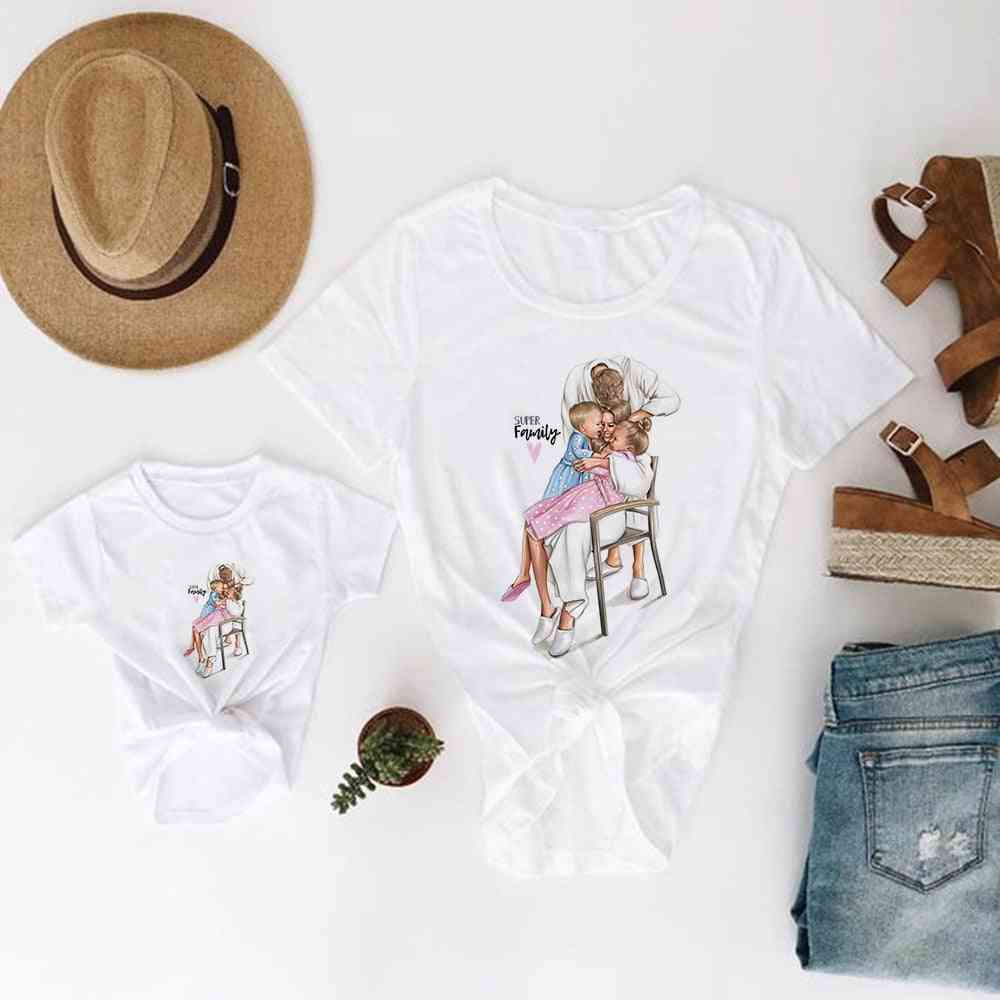 Family Mother And Daughter Clothes, Baby T-shirt ( Set-1 )
