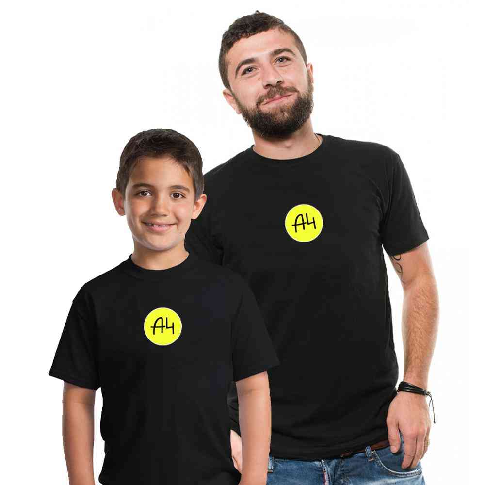 Familjstoppar i bomull, kortärmad t-shirt