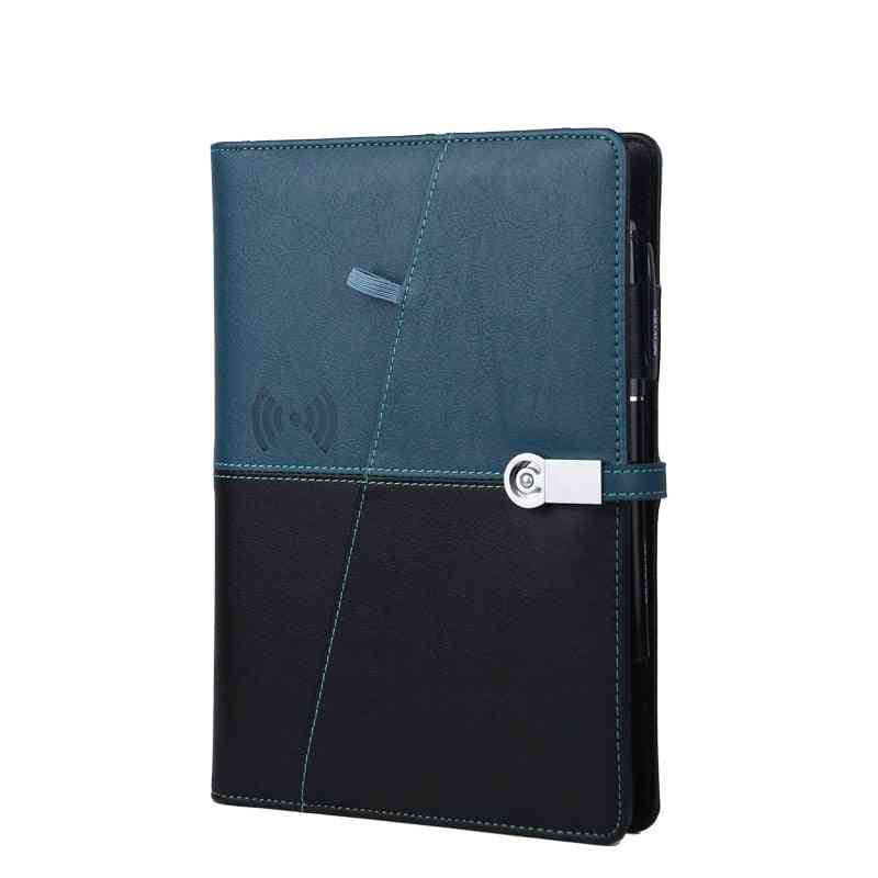 Trådløs opladning notebook business løsblade indbygget 8000mah