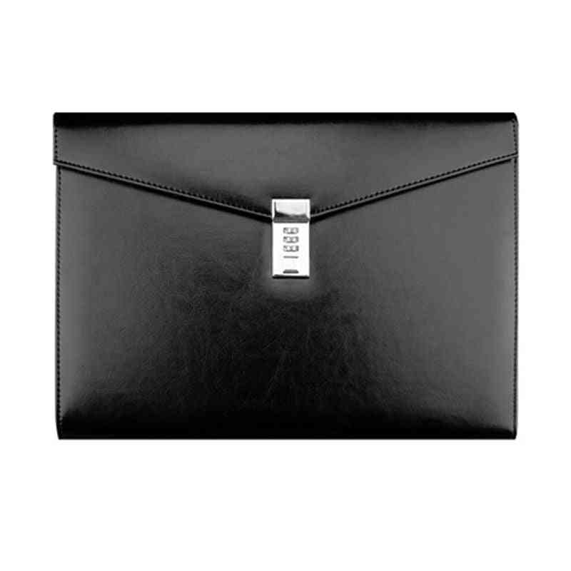 A4 Document File Folder With Password Lock Briefcase