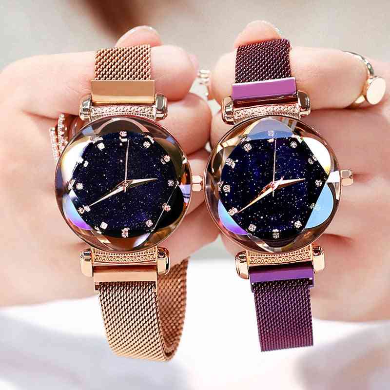 Women Fashion Elegant Magnet Buckle Wristwatch