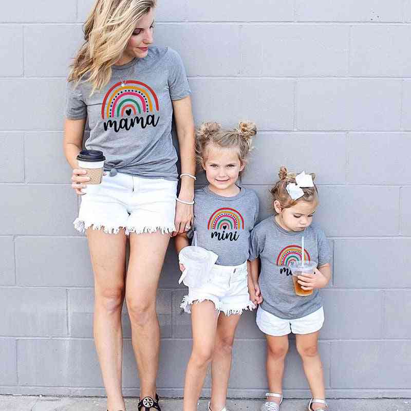 Sommarmor & dotter matchande t-shirt / toppar