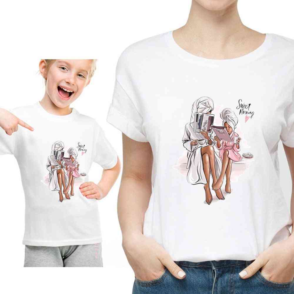 Rodinné tričko, dámské tričko s dcerou, topy