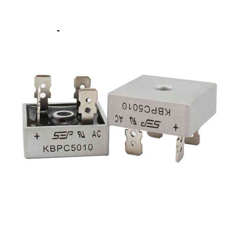 Kbpc5010- 50a/1000v fasdiod, brygglikriktare, kraftelektronikkomponenter