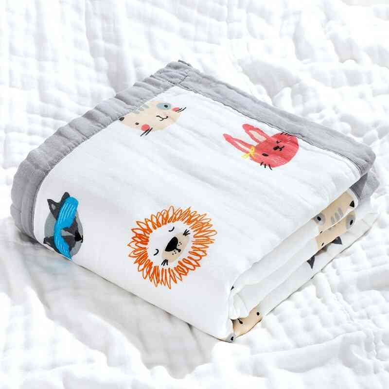 Cartoon Quilt- Cotton Soft Swaddling, Bath Towel Blanket For,
