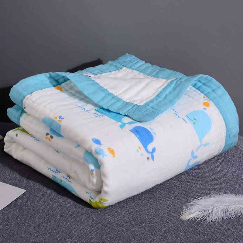 Autumn- Cute Cartoon Printing, Cotton Bath Towel Blanket For Baby,