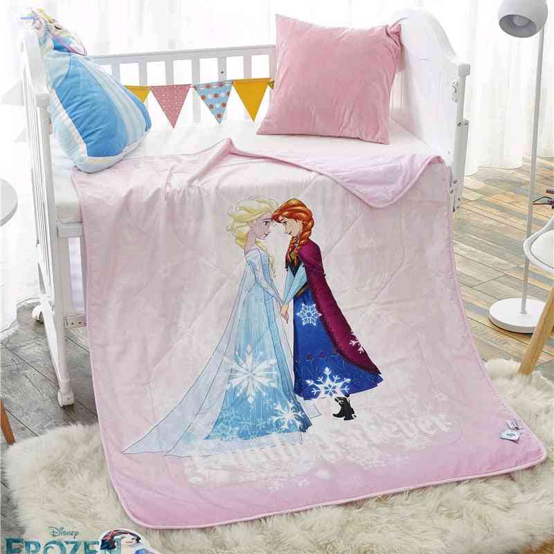 Summer- Disney Princess Elsa, Anna, Frozen Crib, Bed Blanket For,