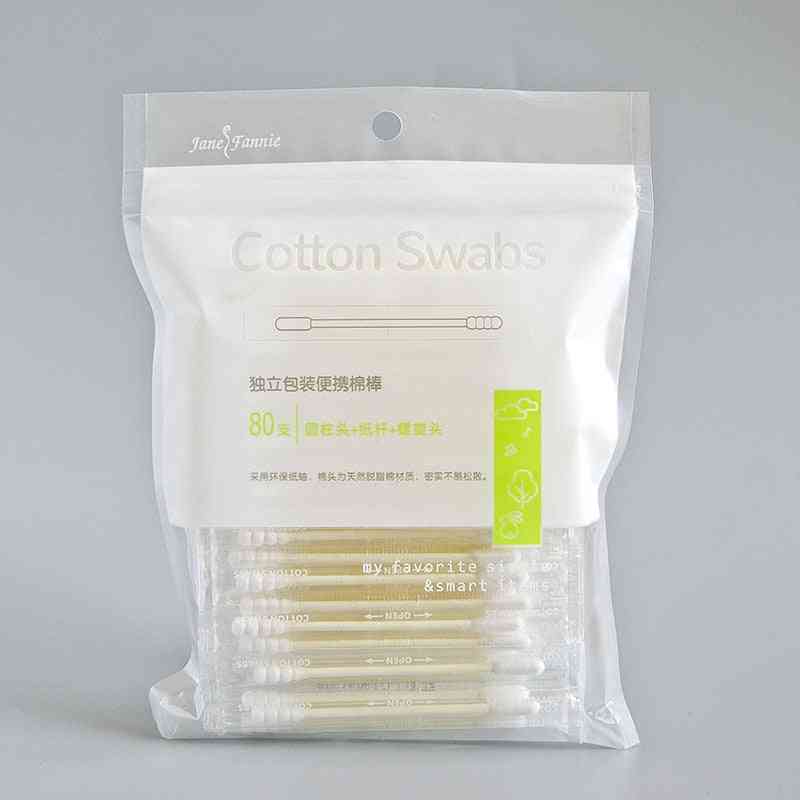 Double Head Cotton Swabs Nose Ears Cleaning Cosmetic Makeup Tools