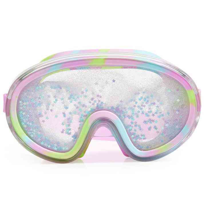 Flyde i pastell-svømmebriller