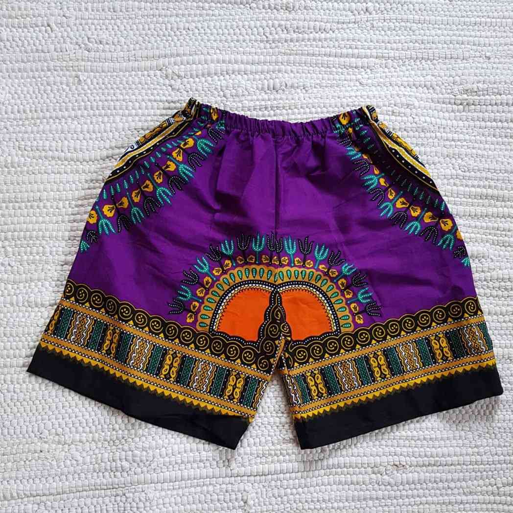 Kid's Dashiki Purple Short