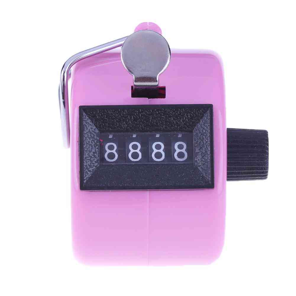 4 Digit Number Counters Hand Finger Mechanical Manual Counting Tally Clicker