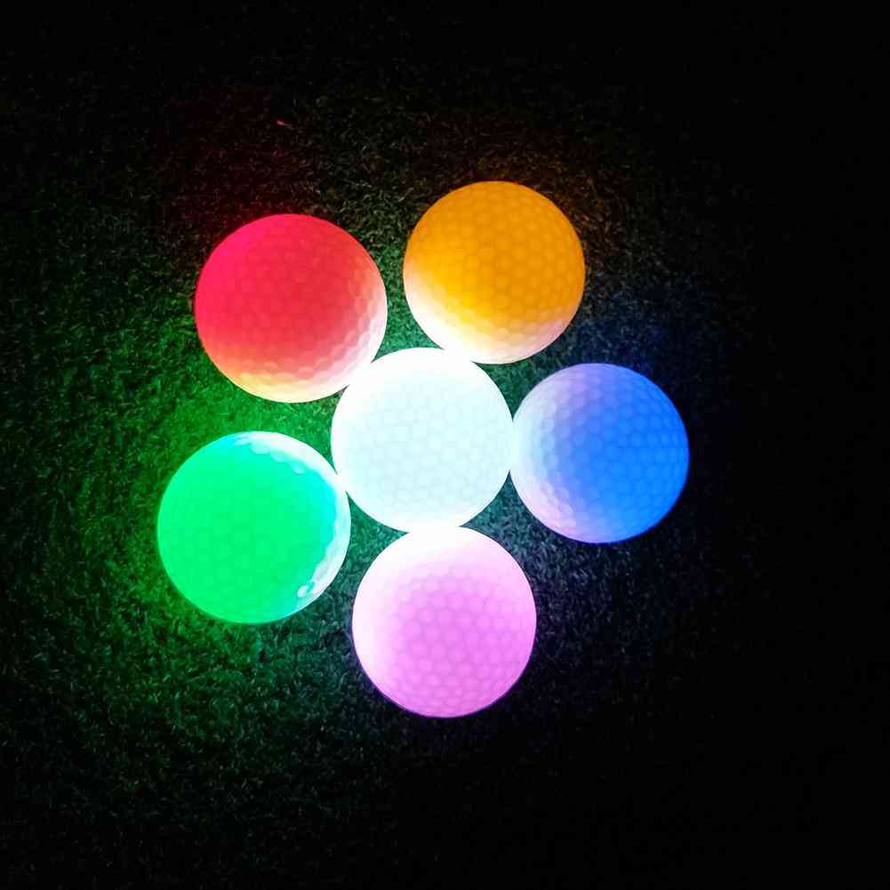 Colorful Glitter Led Light Golf Ball