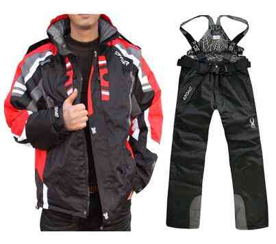 Spider Thicken Warm Windproof Snowboard Set Ski Jacket And Pant