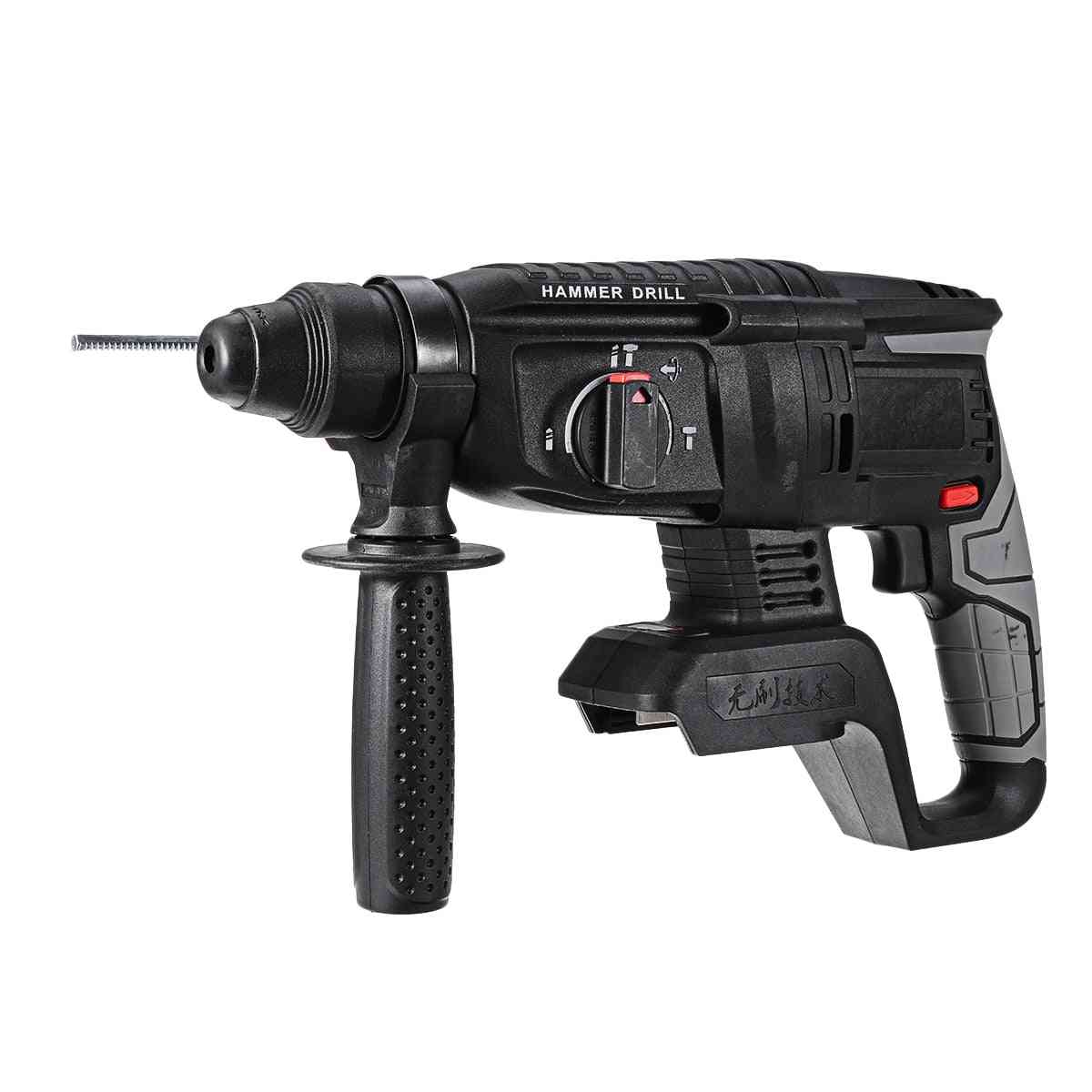 Rechargeable- Multifunction Electric Rotary Hammer, Impact Power Drill Tool