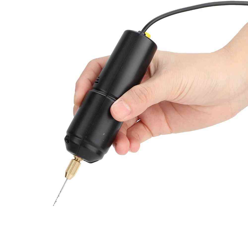Mini sähköinen kannettava kädessä pidettävä mikro-USB-pora