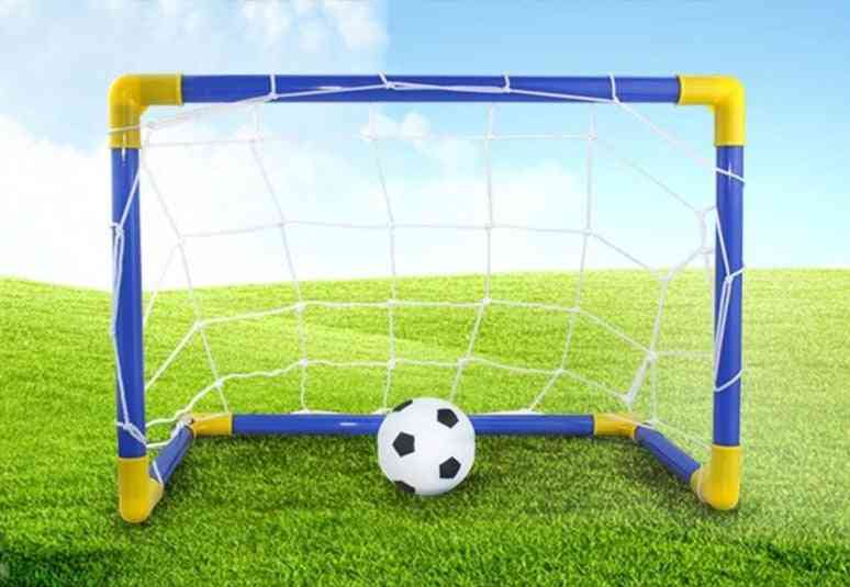 Little Kid Premium Portable Soccer Goal Set / Football Play Kit