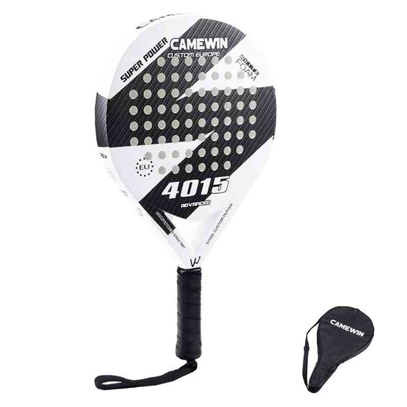 Carbon And Glass Fiber Padel, Tennis Racket With Bag Cover